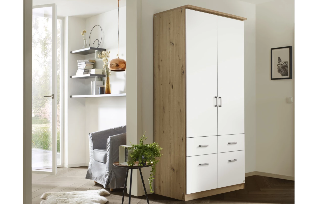 Skříňový nástavec Bremen, 136 cm, dub sonoma/bílá 16