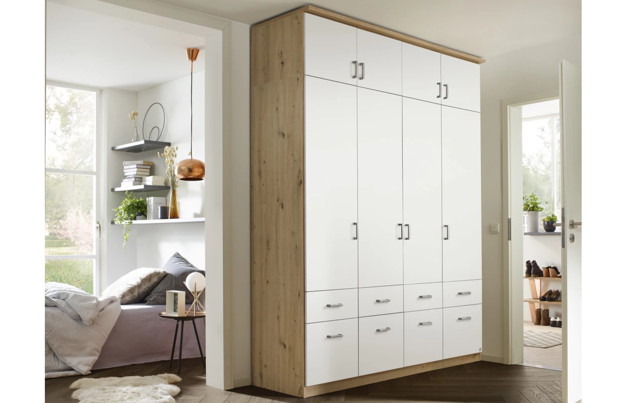 Skříňový nástavec Bremen, 136 cm, dub sonoma/bílá 21