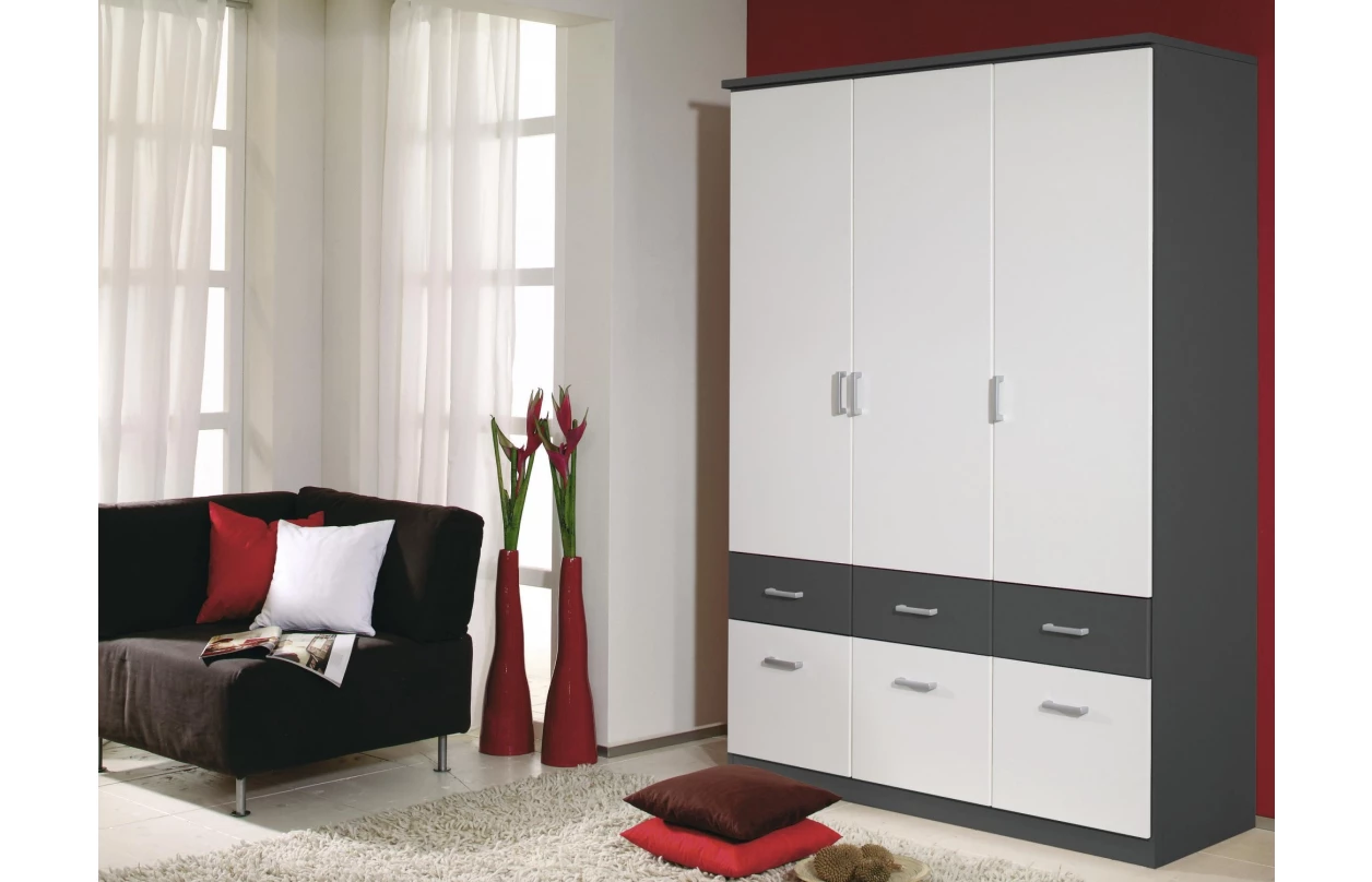Šatní skříň Bremen, 181 cm, dub sonoma/bílá 49