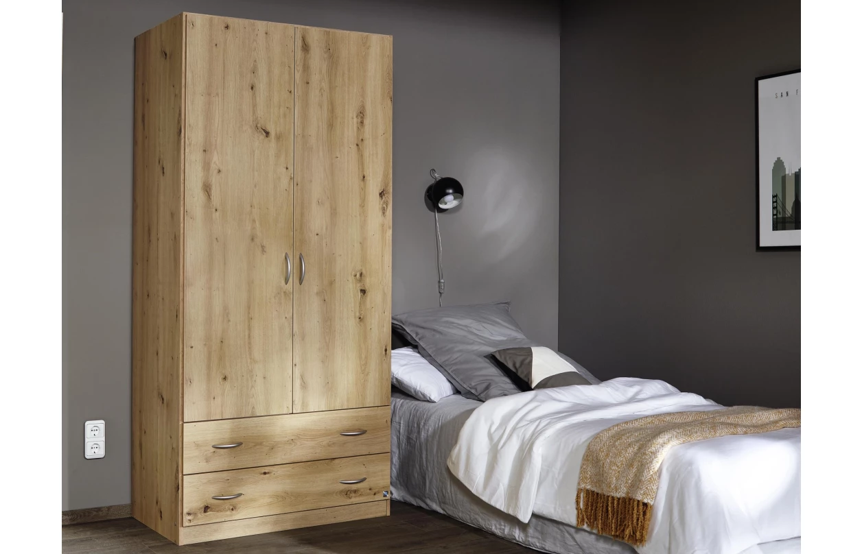 Skříňový nástavec Case, 136 cm, bílý 9
