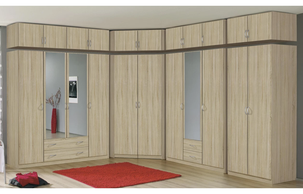 Skříňový nástavec Case, 136 cm, bílý 15