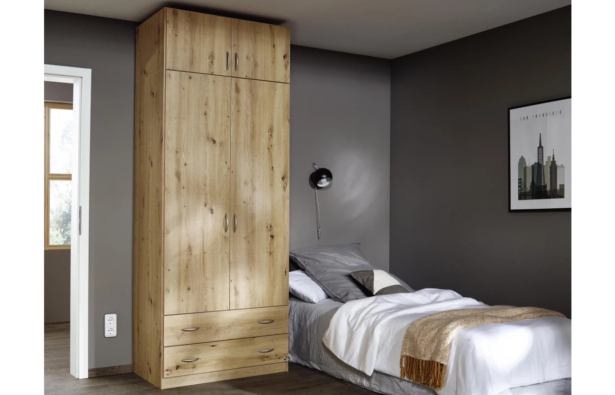 Skříňový nástavec Case, 181 cm, bílý 14