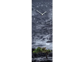 Nástěnné hodiny Osamělý strom, 20x60 cm