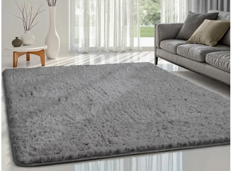 Koberec Fluffy Shaggy 160x220 cm, šedý