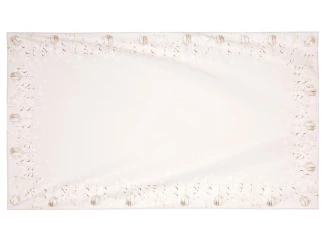 Ubrus Vánoční koule 130x160 cm, šedý