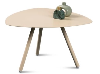 Stolek Mira, průměr 60 cm, béžový
