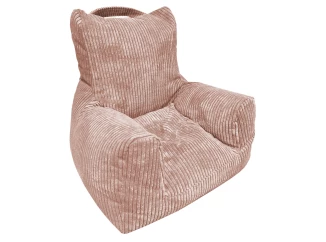 Dětské křeslo Tobi Plus, růžová strukturovaná látka